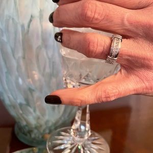 Sterling Silver CZ Band